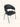 Cadeira Charlotte em tecido ou courino sintético PU Preto #cor_preto