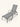 Chaise Positano em alumínio Cinza #cor_cinza