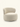 Poltrona Vicenza giratória estofada em tecido Off White #cor_off-white