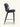 Banqueta Brooklyn estofada em courino sintético PU Preto #cor_preto