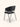 Cadeira Charlotte em tecido ou courino sintético PU Preto #cor_preto