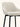 Banqueta Lara giratória estofada em courino sintético PU Off White #cor_off-white