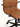 Cadeira De Escritório Copenhague Black Presidente em courino sintético PU com costuras horizontais e aço cromado. Caramelo #cor_caramelo