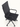 Cadeira De Escritório Copenhague Black Presidente em courino sintético PU com costuras horizontais e aço cromado. Preto #cor_preto