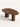 Mesa Algarve com tampo em MDF chanfrado em efeito "borda infinita" e bases em madeira maciça usinada. natural #cor_natural