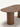 Mesa Évora com tampo em MDF chanfrado em efeito "borda infinita" e bases em madeira maciça usinada. natural #cor_natural
