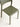 Cadeira Sintra em polipropileno resistente verde #cor_verde