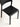 Cadeira Sintra em polipropileno resistente preto #cor_preto