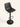 Banqueta Lia giratória com regulagem de altura cor preto #cor_preto