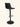 Banqueta Lia giratória com regulagem de altura cor preto #cor_preto