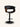 Banqueta Iris Base Preta giratória com regulagem de altura cor preto #cor_preto