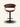 Banqueta Iris Base Preta giratória com regulagem de altura cor marrom #cor_marrom
