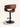 Banqueta Iris Base Preta giratória com regulagem de altura cor marrom #cor_marrom
