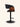 Banqueta Iris Base Preta giratória com regulagem de altura cor preto #cor_preto
