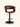 Banqueta Iris Base Preta giratória com regulagem de altura cor marrom #cor_marrom