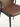 Cadeira Brooklyn estofada em courino sintético PU marrom #cor_marrom