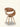 Cadeira SoHo Madeira Natural giratória com base em madeira maciça e assento estofado em courino sintético PU. caramelo #cor_caramelo