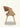 Cadeira SoHo Madeira Natural giratória com base em madeira maciça e assento estofado em courino sintético PU. caramelo #cor_caramelo