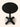Bistrô Bellagio em polipropileno resistente preto #cor_preto
