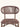 Cadeira Carmel Detalhe frontal Marrom #cor_marrom