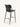 Banqueta Brooklyn estofada em courino sintético PU Preto #cor_preto