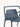 Poltrona Split em polipropileno resistente Azul #cor_azul