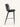 Banqueta Brooklyn estofada em courino sintético PU Preto #cor_preto