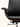 Cadeira De Escritório Auster Madeira giratória em madeira com base em aço cromado. Preto #cor_preto