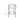 Banqueta Francesca em courino sintético PU ou tecido com estrutura em aço carbono. Off White #cor_off-white