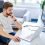 Thoughtful programmer, freelancer working from home office